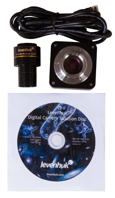 Микроскоп цифровой Levenhuk MED D30T, тринокулярный Микроскоп цифровой Levenhuk MED D30T, тринокулярный