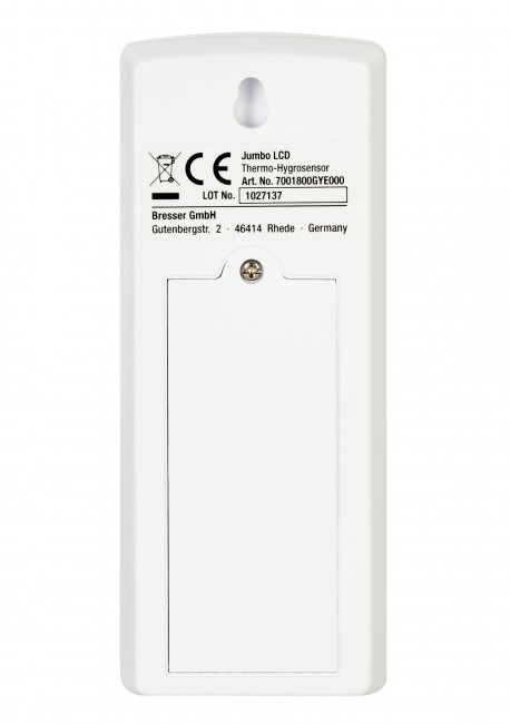 Метеостанция (настенные часы) Bresser MyTime Jumbo LCD, черная