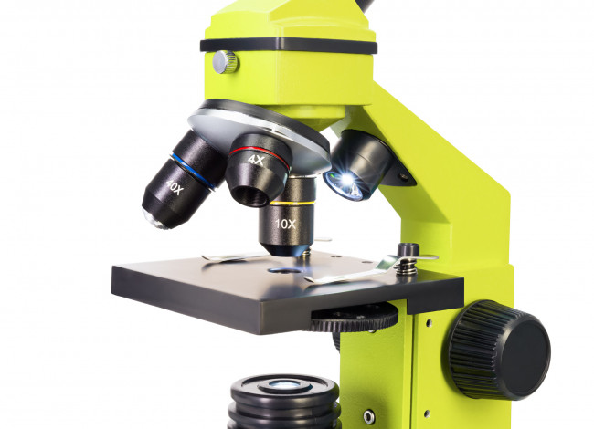 Микроскоп Levenhuk Rainbow 2L PLUS Lime\Лайм