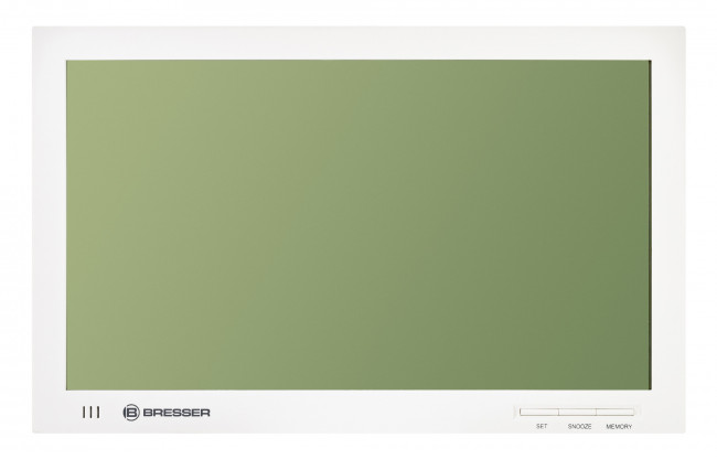 Метеостанция (настенные часы) Bresser MyTime Jumbo LCD, белая