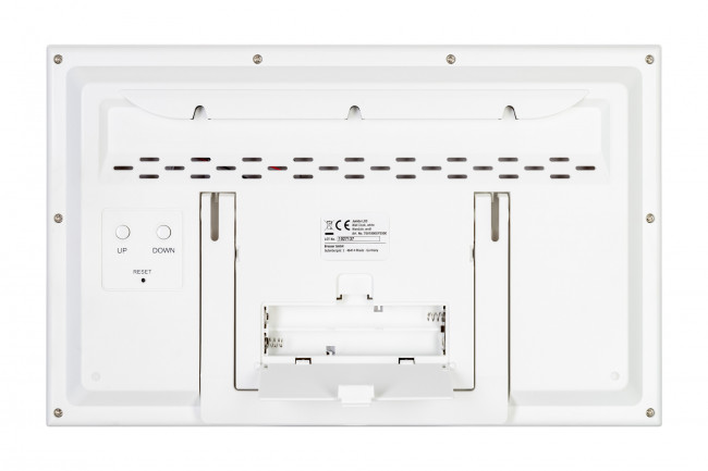 Метеостанция (настенные часы) Bresser MyTime Jumbo LCD, белая