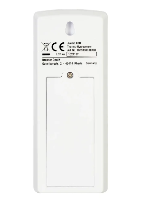 Метеостанция (настенные часы) Bresser MyTime Jumbo LCD, белая