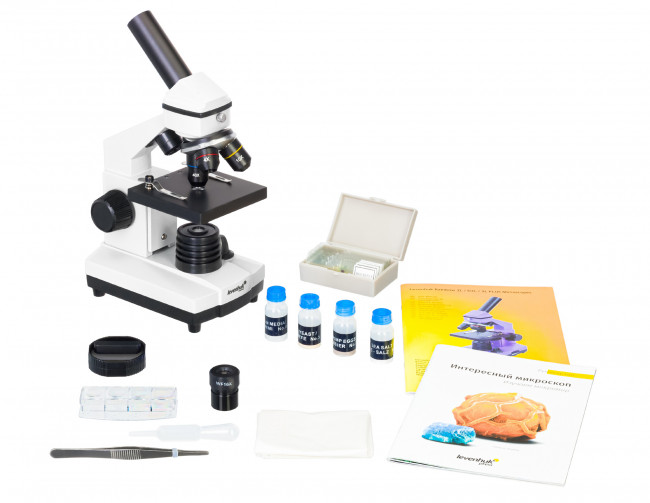 Микроскоп Levenhuk Rainbow 2L PLUS Moonstone\Лунный камень Микроскоп Levenhuk Rainbow 2L PLUS Moonstone\Лунный камень