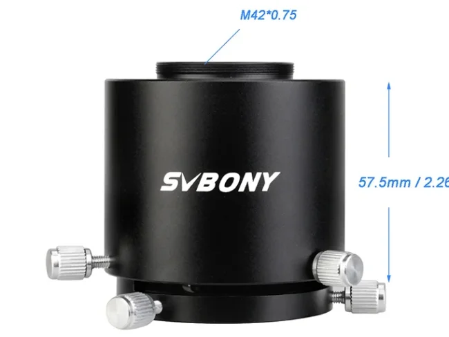 Т-адаптер SVBONY SV123 для подключения к окулярам с диаметром 49-58 мм
