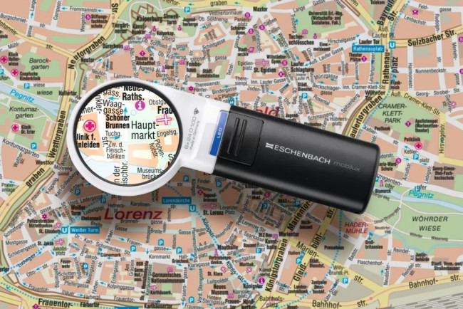 Лупа асферическая Eschenbach mobilux LED, 58 мм, 6.0х