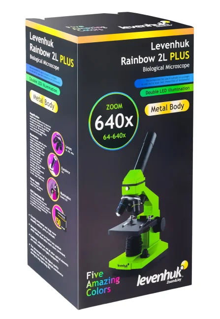 Микроскоп Levenhuk Rainbow 2L PLUS Orange\Апельсин Микроскоп Levenhuk Rainbow 2L PLUS Orange\Апельсин