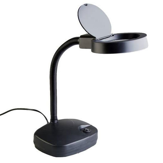 Лупа - лампа с подсветкой Veber 8611 3D, 3дптр, 86 мм, черная