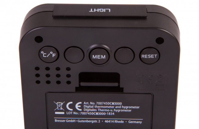 Метеостанция Bresser MyTime Smile, черная Метеостанция Bresser MyTime Smile, черная