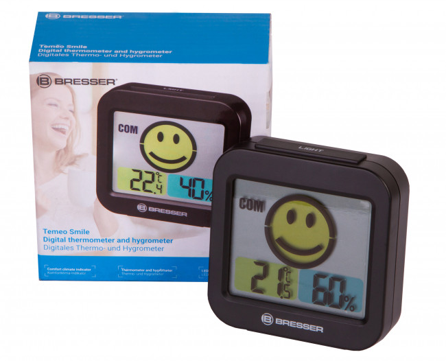 Метеостанция Bresser MyTime Smile, черная Метеостанция Bresser MyTime Smile, черная