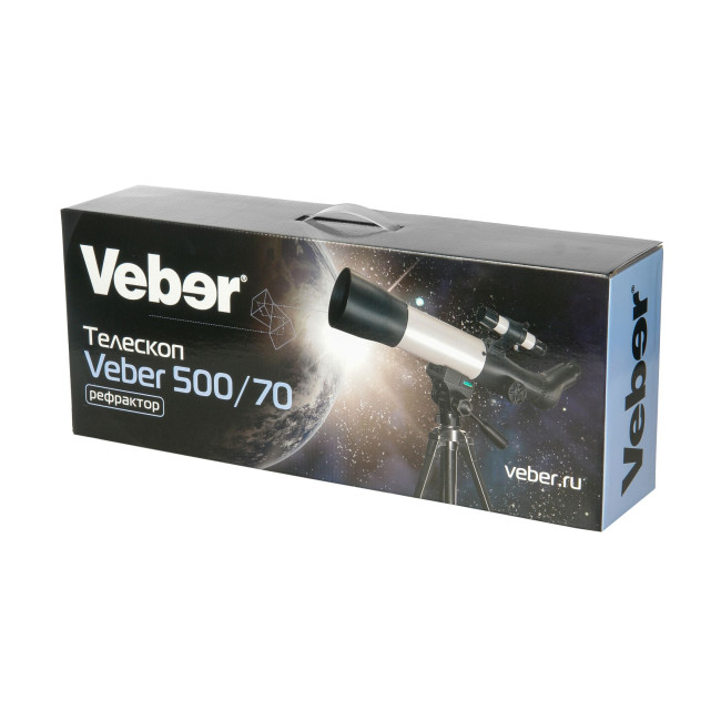 Телескоп Veber 500/70 рефрактор Телескоп Veber 500/70 рефрактор