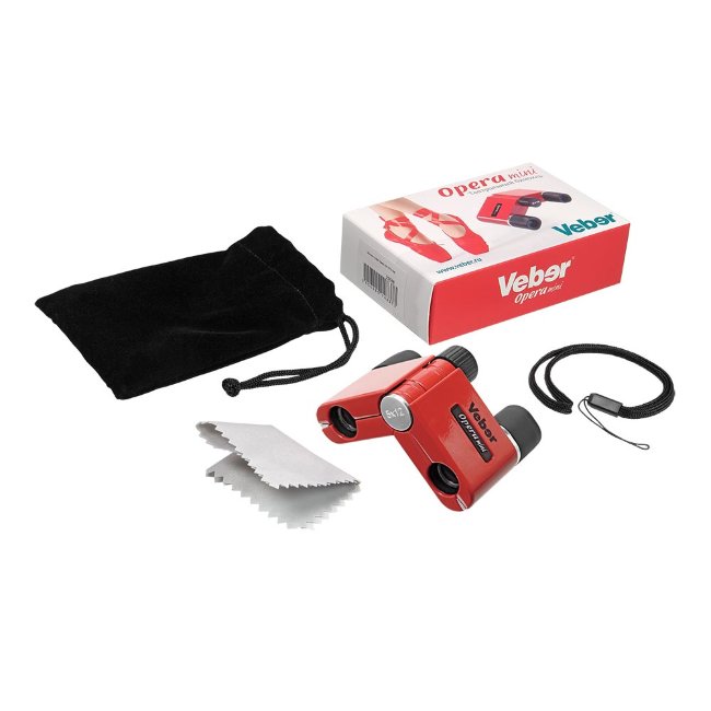 Бинокль Veber Opera mini 5x12 Red