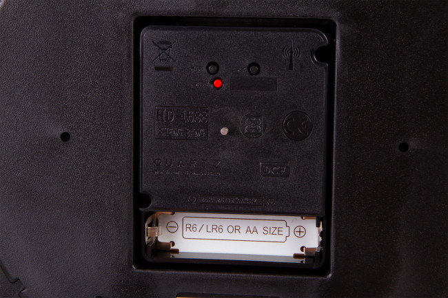 Часы настенные Bresser MyTime ND DCF Thermo/Hygro, 25 см, фиолетовые