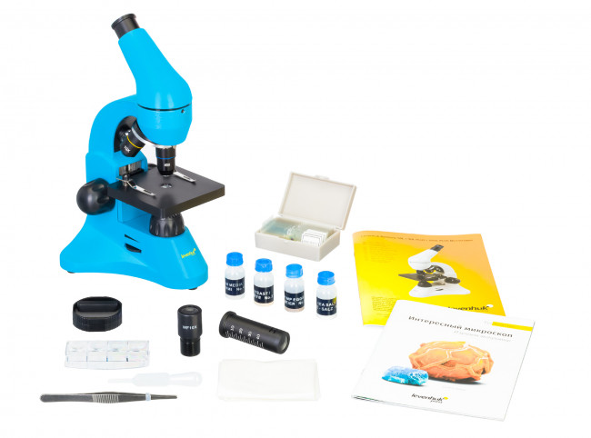Микроскоп Levenhuk Rainbow 50L Azure\Лазурь Микроскоп Levenhuk Rainbow 50L Azure\Лазурь