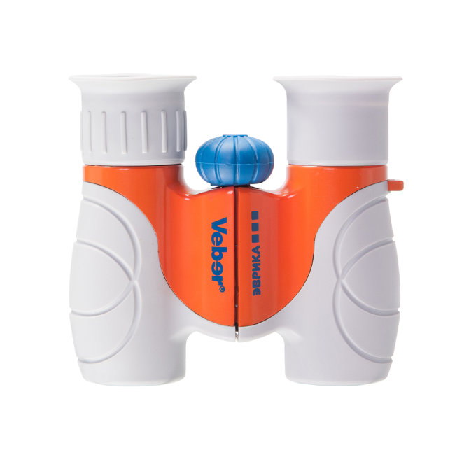 Бинокль детский Veber Эврика 6x21 серый/оранжевый Бинокль детский Veber Эврика 6x21 серый/оранжевый