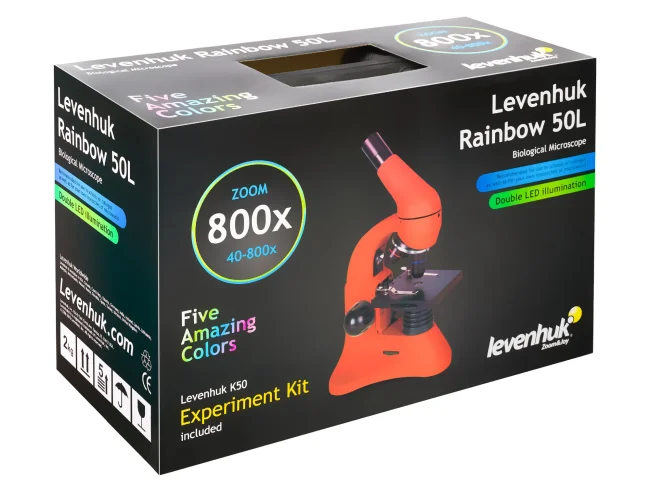 Микроскоп Levenhuk Rainbow 50L Lime\Лайм Микроскоп Levenhuk Rainbow 50L Lime\Лайм