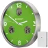 Часы настенные Bresser MyTime io NX Thermo/Hygro, 30 см, зеленые Часы настенные Bresser MyTime io NX Thermo/Hygro, 30 см, зеленые
