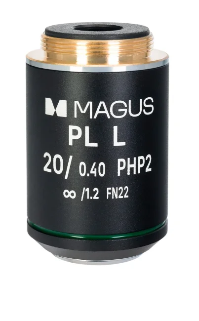 Объектив MAGUS 20HP 20х/0,40 Plan L фазовый PHP2 ?/1,2 WD 8,0 мм Объектив MAGUS 20HP 20х/0,40 Plan L фазовый PHP2 ?/1,2 WD 8,0 мм