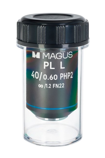 Объектив MAGUS 40HP 40х/0,60 Plan L фазовый PHP2  ?/1,2 WD 3,5 мм Объектив MAGUS 40HP 40х/0,60 Plan L фазовый PHP2  ?/1,2 WD 3,5 мм