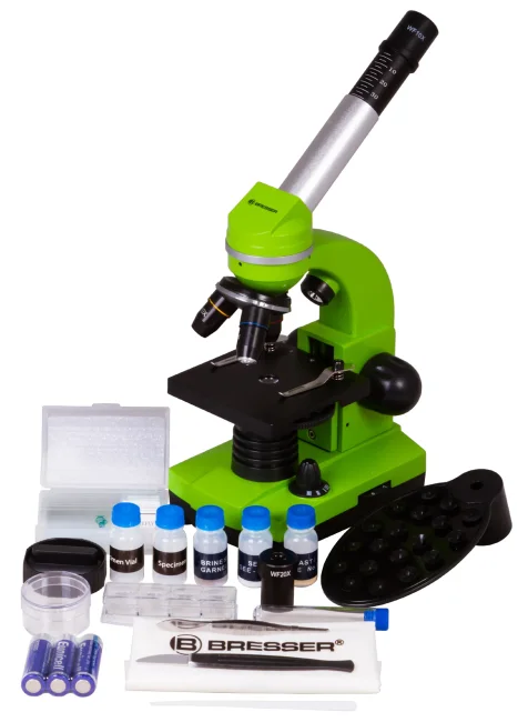 Микроскоп Bresser Junior Biolux SEL 40–1600x, зеленый Микроскоп Bresser Junior Biolux SEL 40–1600x, зеленый