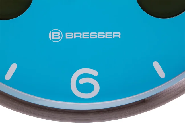 Часы настенные Bresser MyTime io NX Thermo/Hygro, 30 см, голубые