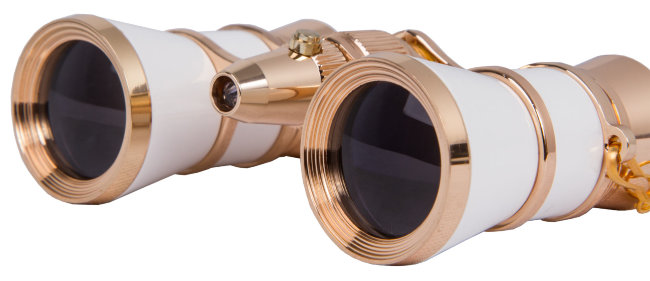 Бинокль Levenhuk Broadway 325F с подсветкой и цепочкой, белый Бинокль Levenhuk Broadway 325F с подсветкой и цепочкой, белый