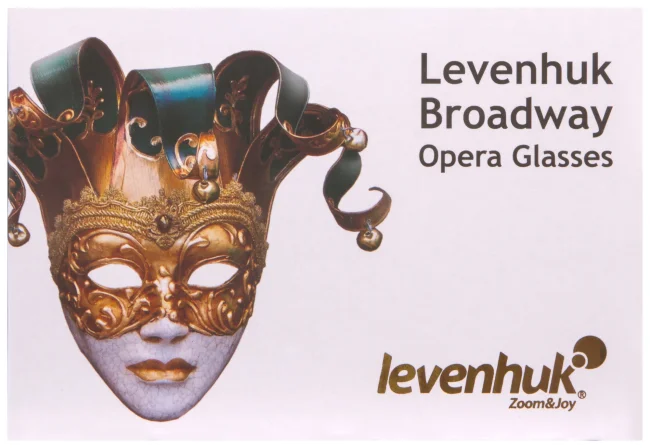 Бинокль Levenhuk Broadway 325F с подсветкой и цепочкой, белый Бинокль Levenhuk Broadway 325F с подсветкой и цепочкой, белый