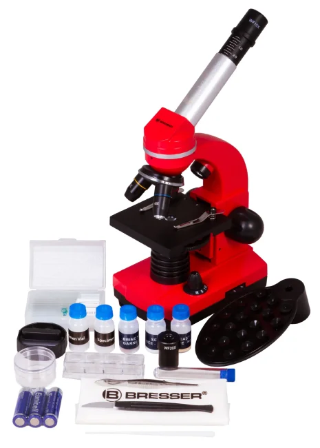 Микроскоп Bresser Junior Biolux SEL 40–1600x, красный Микроскоп Bresser Junior Biolux SEL 40–1600x, красный
