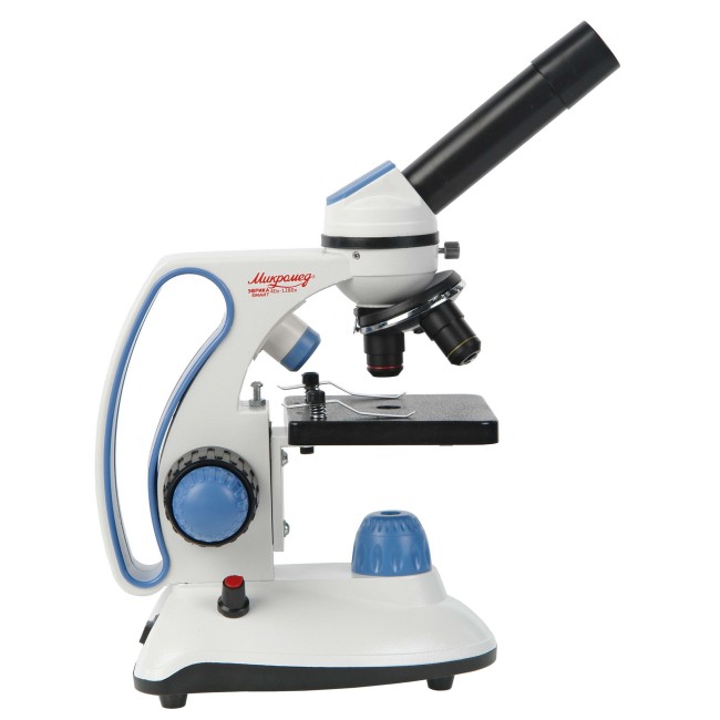 Микроскоп школьный Микромед Эврика Smart 40х-1280х в текстильном кейсе