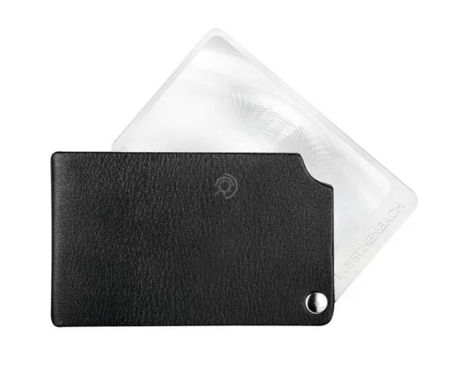 Лупа складная Eschenbach visoPOCKET, 74х48 мм, 2.5х чёрная