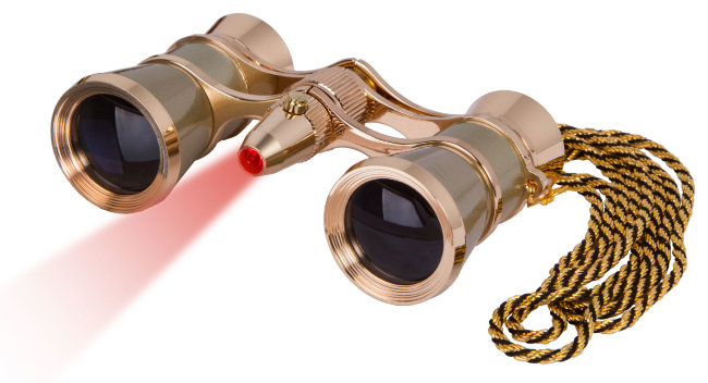 Бинокль Levenhuk Broadway 325F с подсветкой и цепочкой, золотой Бинокль Levenhuk Broadway 325F с подсветкой и цепочкой, золотой