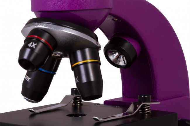 Микроскоп Bresser Junior Biolux SEL 40–1600x, фиолетовый Микроскоп Bresser Junior Biolux SEL 40–1600x, фиолетовый