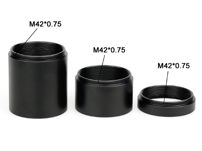 Набор удлинительных трубок SVBONY T2 (M42x0,75): 8, 25, 45 мм