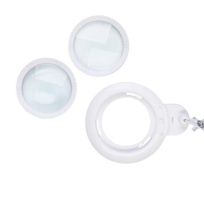 Лупа Veber 3D/5D, 1,75/2,25x, 150 мм, с подсветкой, на струбцине (8608D) Лупа Veber 3D/5D, 1,75/2,25x, 150 мм, с подсветкой, на струбцине (8608D)
