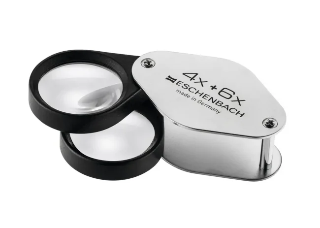 Лупа складная Eschenbach Metal precision folding magnifiers, 27 мм, 4.0х; 6.0х; 10.0х