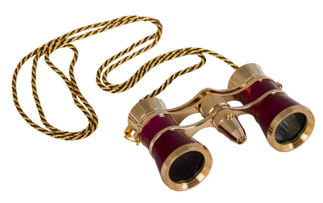 Бинокль Levenhuk Broadway 325F с подсветкой и цепочкой, красный Бинокль Levenhuk Broadway 325F с подсветкой и цепочкой, красный