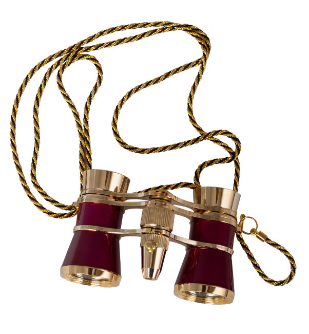 Бинокль Levenhuk Broadway 325F с подсветкой и цепочкой, красный Бинокль Levenhuk Broadway 325F с подсветкой и цепочкой, красный