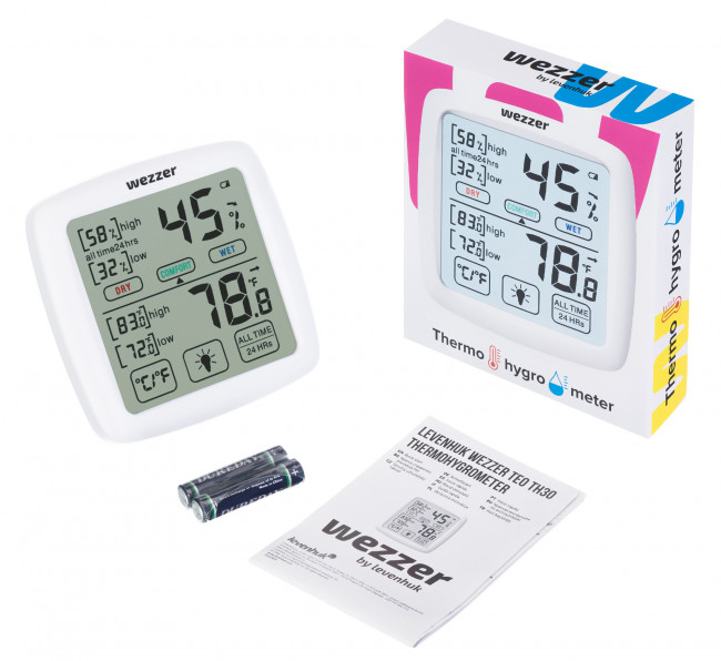 Термогигрометр Levenhuk Wezzer Teo TH30 Термогигрометр Levenhuk Wezzer Teo TH30
