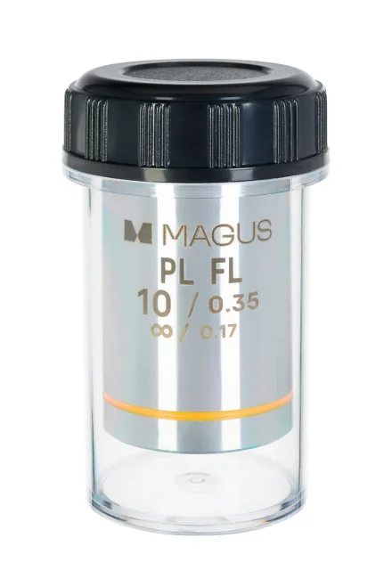 Объектив MAGUS 10PLFL 10х/0,35 Plan FL ∞/0,17 Объектив MAGUS 10PLFL 10х/0,35 Plan FL ∞/0,17