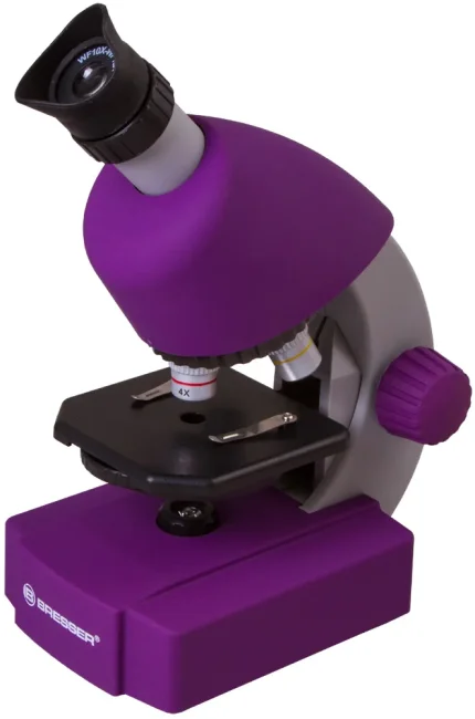 Микроскоп Bresser Junior 40x-640x, фиолетовый Микроскоп Bresser Junior 40x-640x, фиолетовый