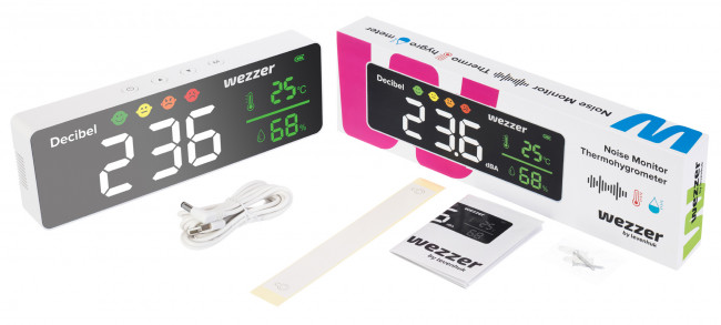 Шумомер-термогигрометр Levenhuk Wezzer Teo TH70