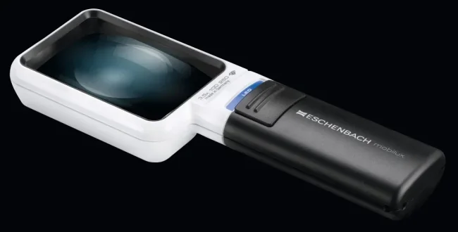 Лупа асферическая Eschenbach mobilux LED, 75х50 мм, 3.5х
