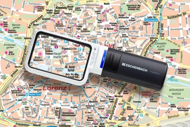 Лупа асферическая Eschenbach mobilux LED, 75х50 мм, 3.5х