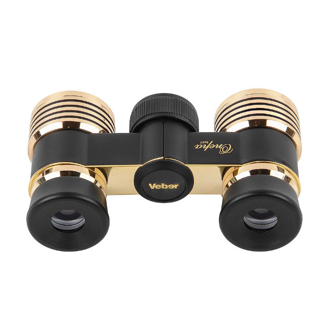 Бинокль Veber БГЦ 3x27 (черный/золото с фокусировкой)