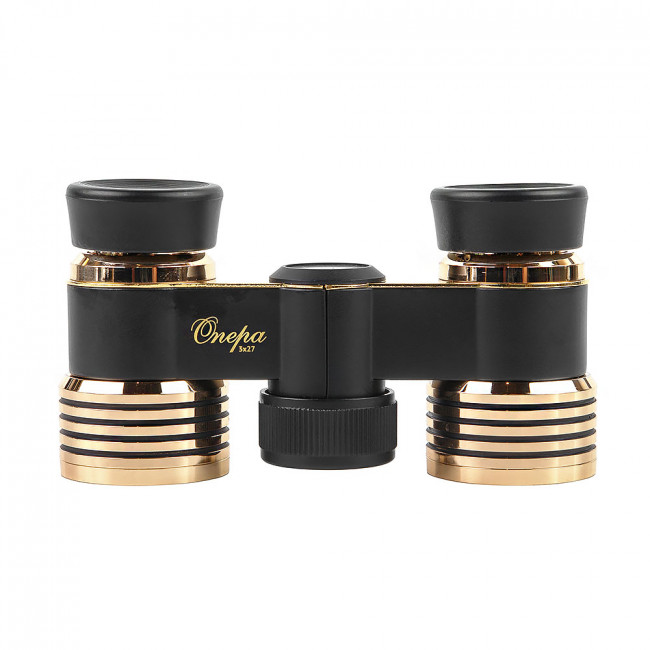 Бинокль Veber БГЦ 3x27 (черный/золото с фокусировкой)