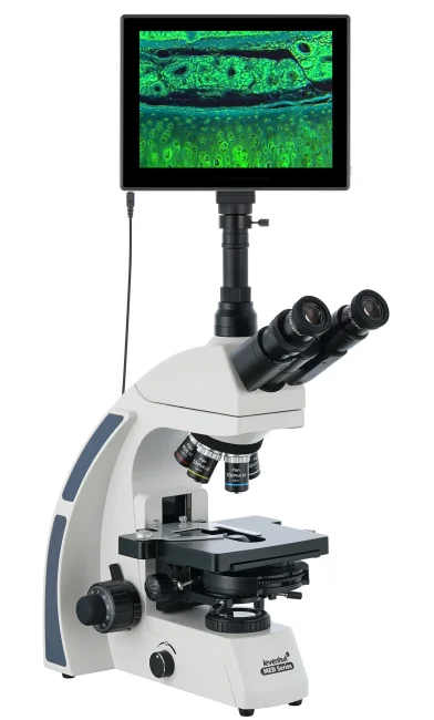 Микроскоп цифровой Levenhuk MED D45T LCD, тринокулярный