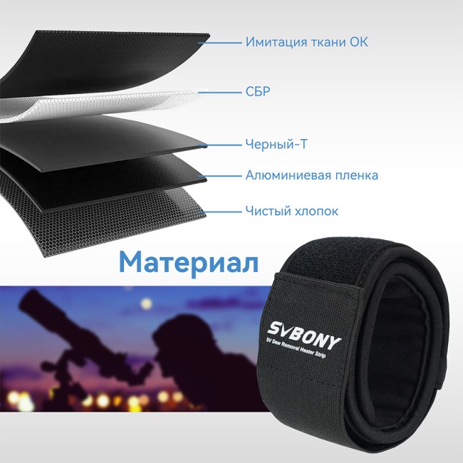 Грелка от запотевания SVBONY 430 мм (SV172) с регулировкой