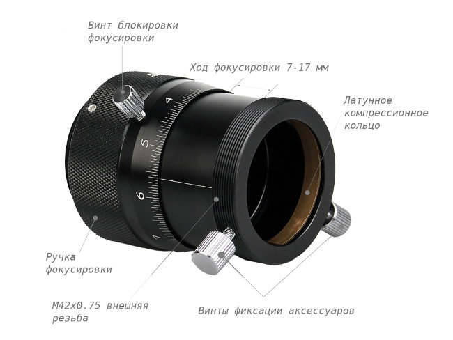 Микро-фокусер SVBONY 1,25" (F9173A) Микро-фокусер SVBONY 1,25" (F9173A)