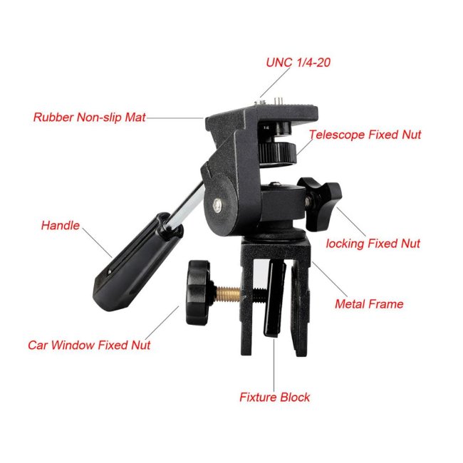 Адаптер крепления монокуляров на окно автомобиля (F9197A) Адаптер крепления монокуляров на окно автомобиля (F9197A)