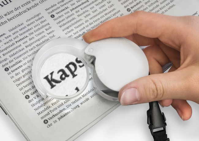 Лупа асферическая Eschenbach mobilent LED, 35 мм, 4.0х