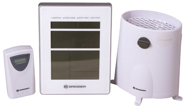 Метеостанция с радиоуправлением Bresser, белая Метеостанция с радиоуправлением Bresser, белая